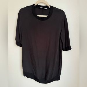 Vince black silk tunic